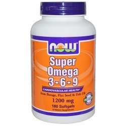 NOW FOOD Super Omega 3-6-9 1200 mg 180 kapsułek